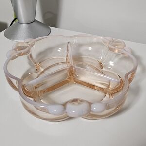 Duncan Miller Canterbury Pink Glass Dish